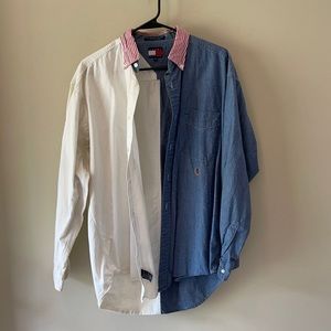 Vintage Long Sleeve button up Tommy Hilfiger Shirt